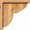 Ekena Millwork Crestline Rough Sawn Corbel w/Backplate, Western Red Cedar, 6"W x 12"D x 12"H COR06X12X12CRE01RWR - alternate 4